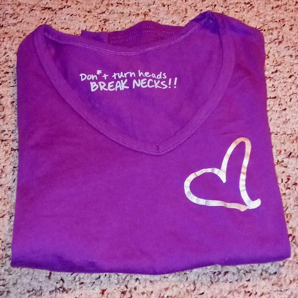 ⚡FINAL SALE⚡Purple Harmonie HPNOTIQ Liqueur LiveLouder Sexy Baby Tee NWOT - Picture 3 of 11